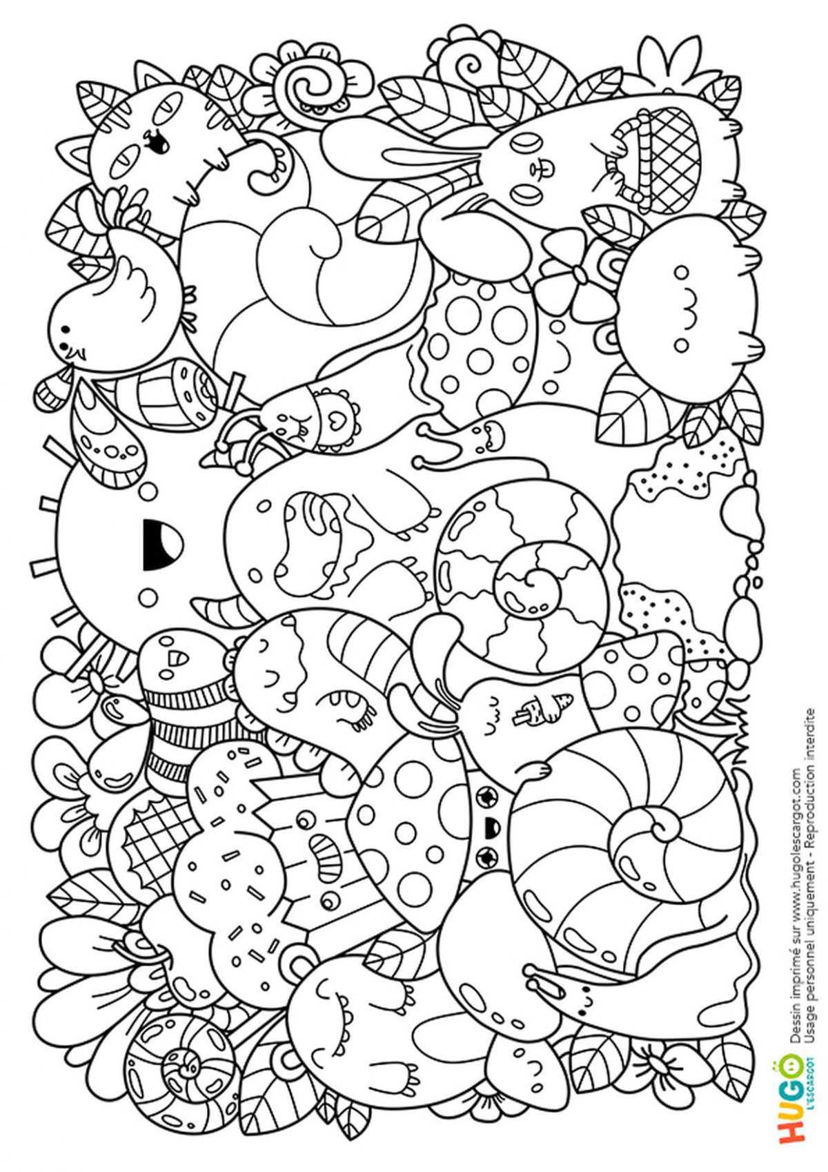 Coloriage Manga Kawaii Greatestcoloringbook