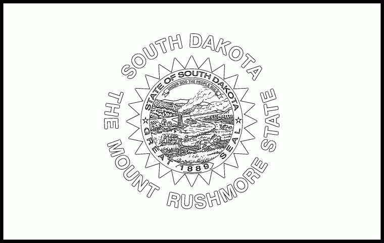 south dakota coloring pages