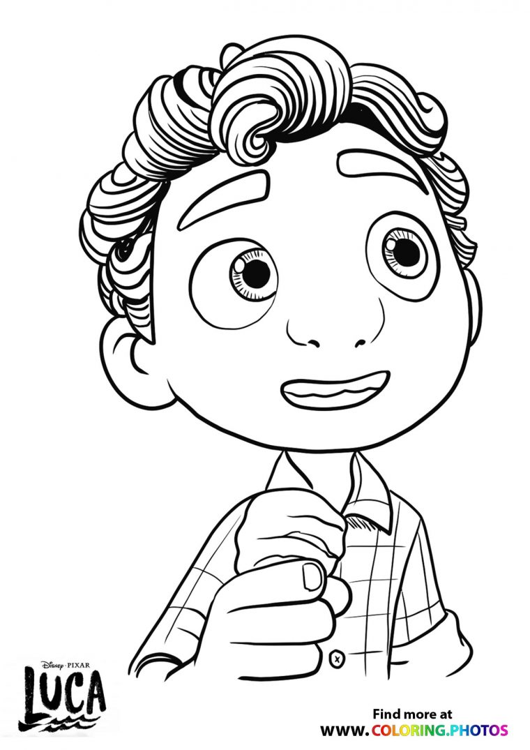 coloring page luca