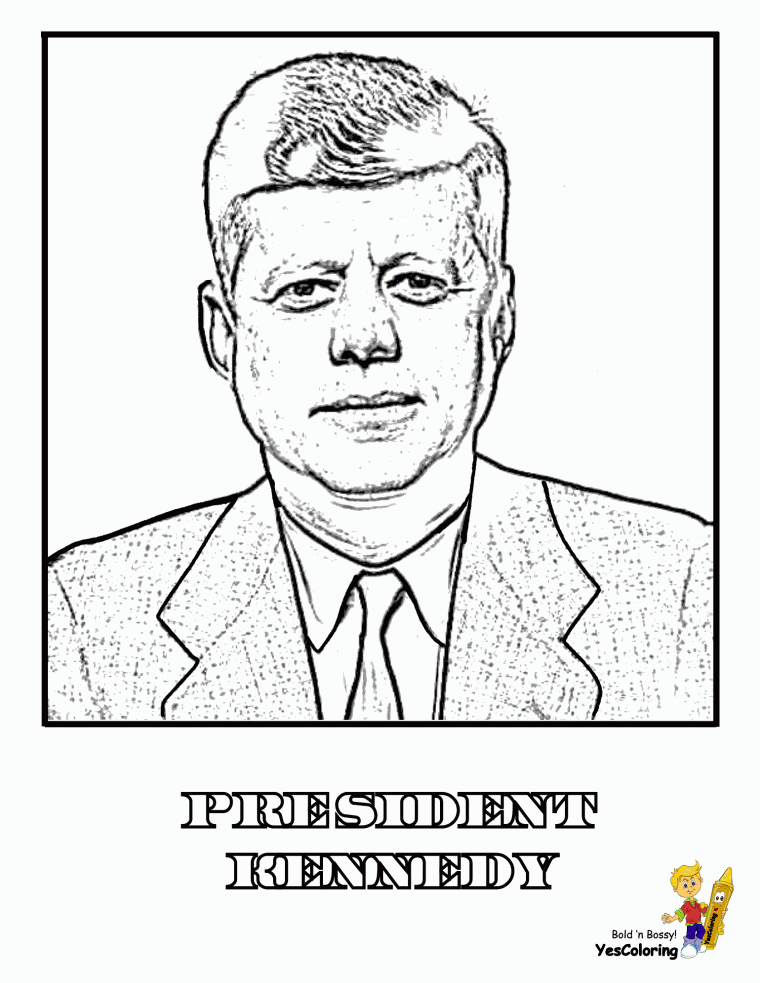presidential coloring page