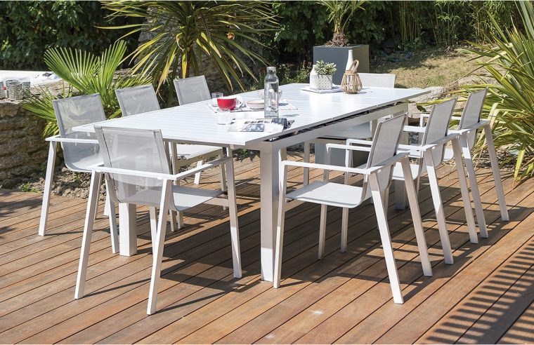 ensemble repas jardin 6 personnes