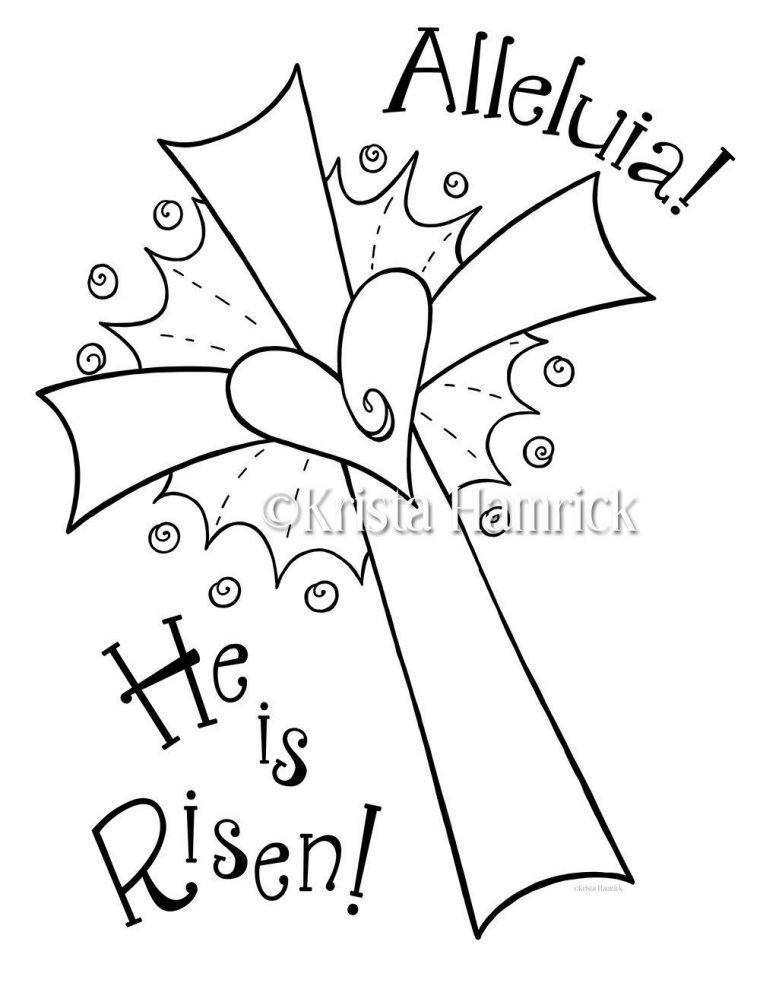 he is risen coloring pages