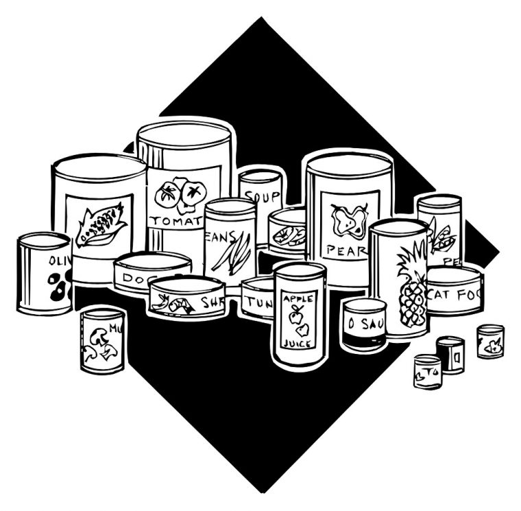 food drive coloring pages