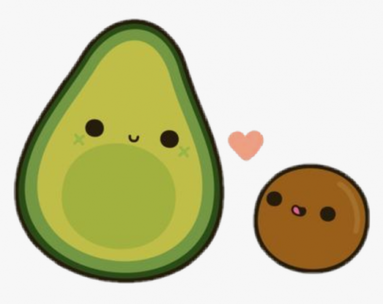 cute avocado coloring pages