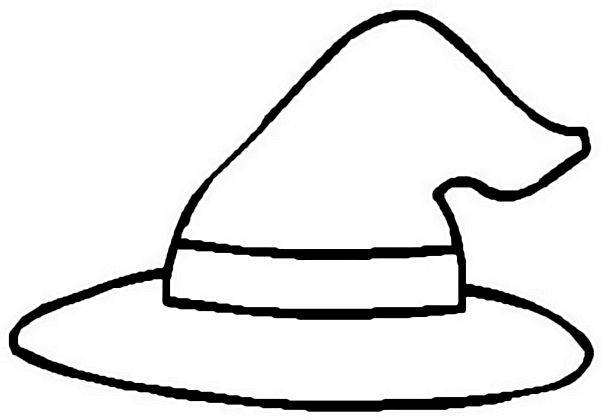 witches hat coloring page