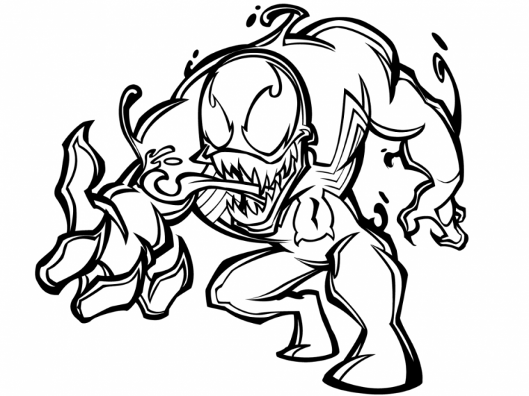 anti venom venom coloring pages