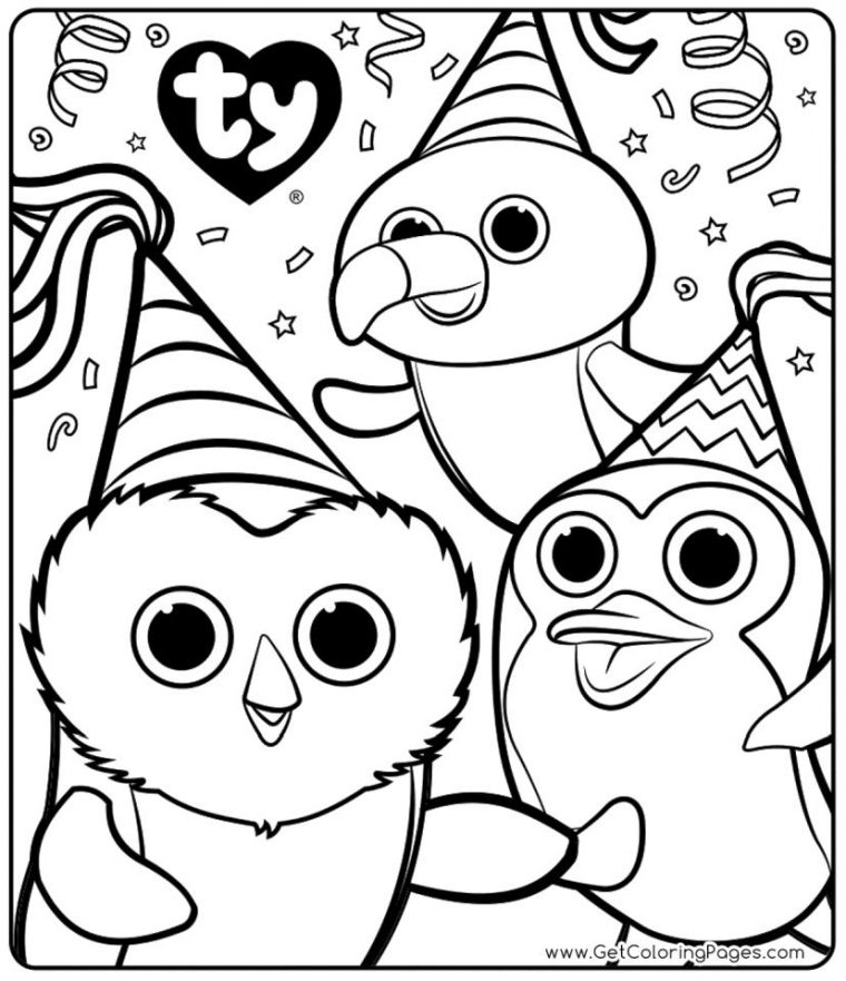 ty coloring pages