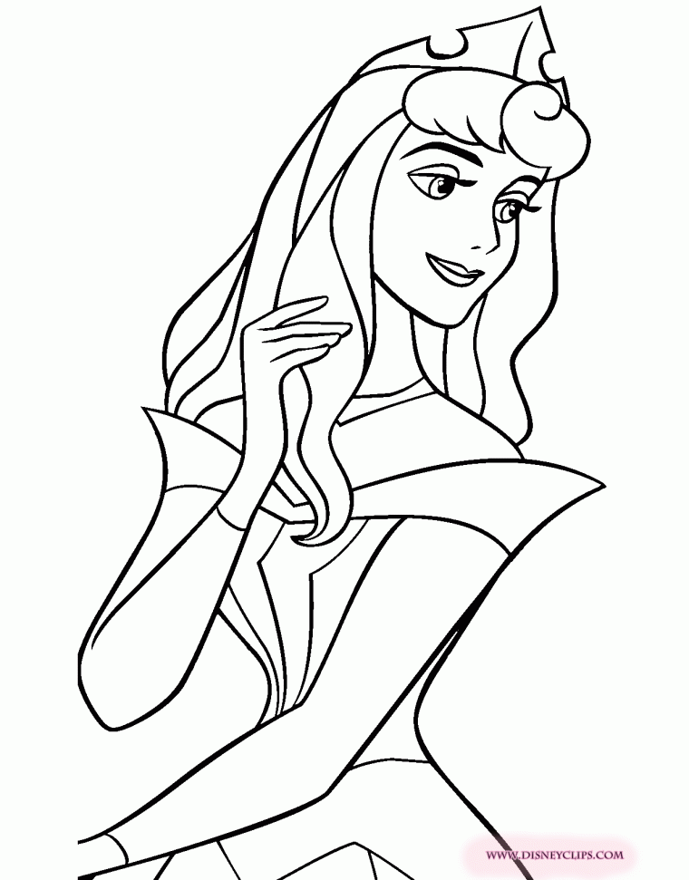 princess aurora coloring pages