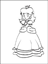 mario daisy coloring pages