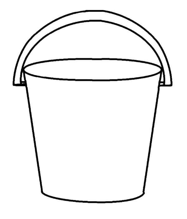 bucket filler coloring page