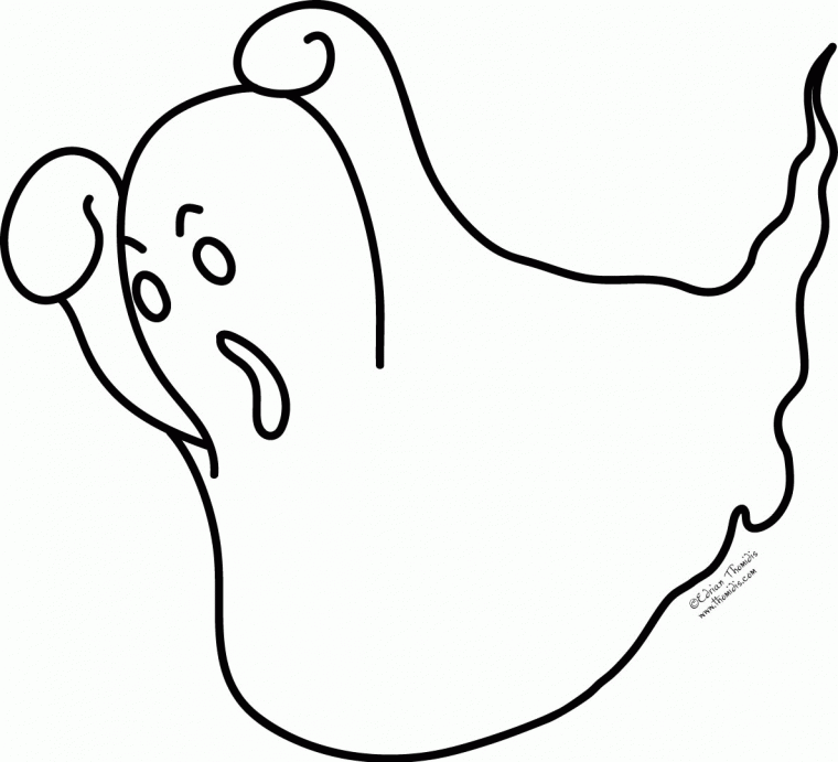 scary ghost coloring pages