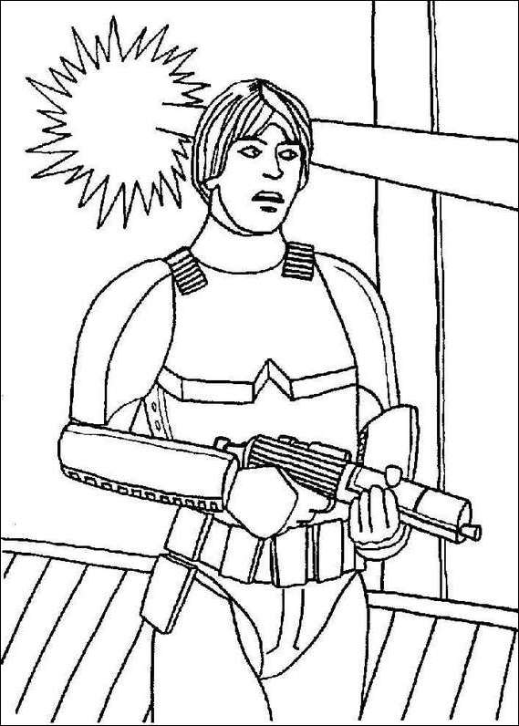 han solo coloring page