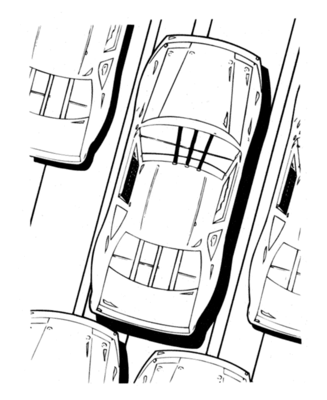 blank nascar coloring pages