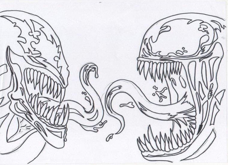 carnage venom coloring pages