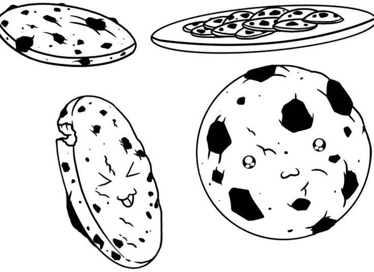 coloring page cookies