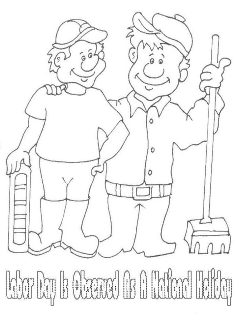 coloring pages for labor day