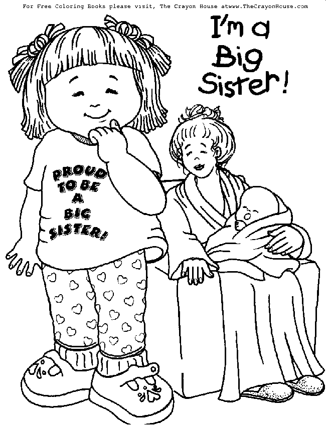 brother and sister coloring pages