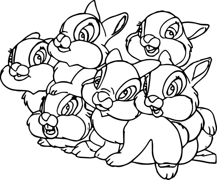 thumper coloring pages