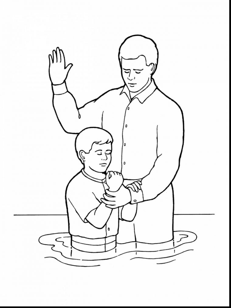 baptism coloring pages lds