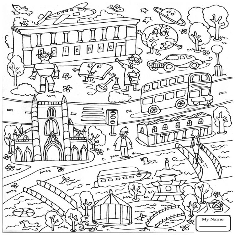 coloring pages london