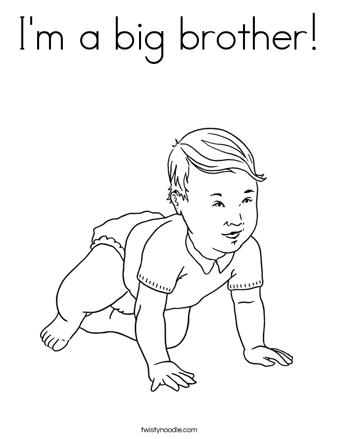 big brother coloring pages