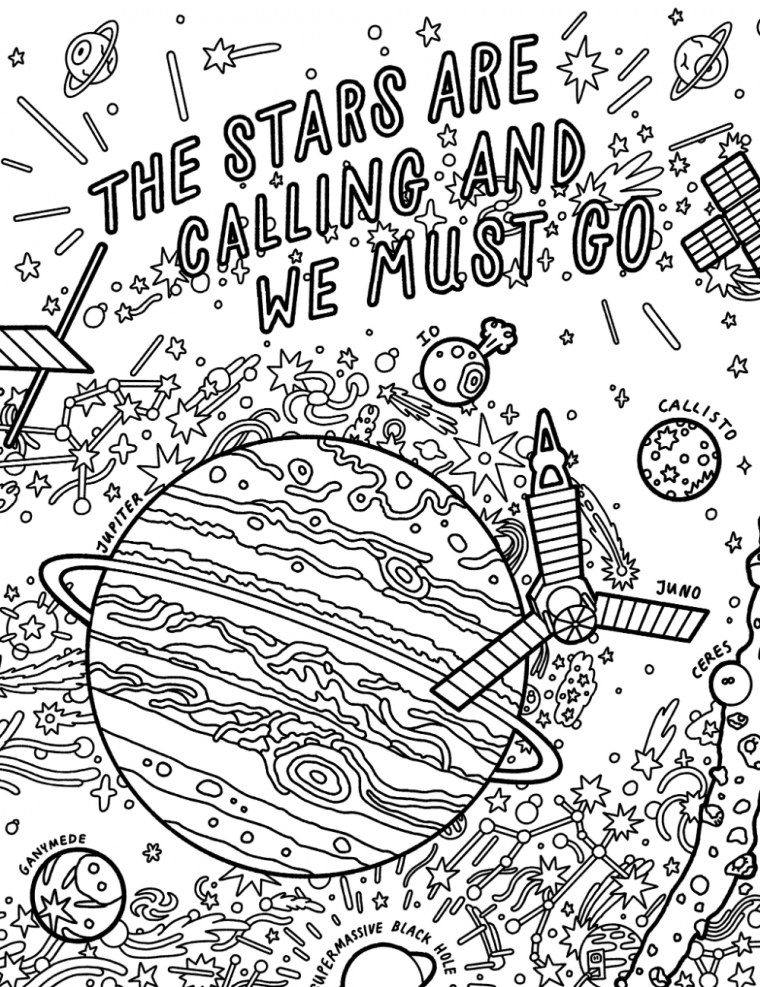 universe coloring pages