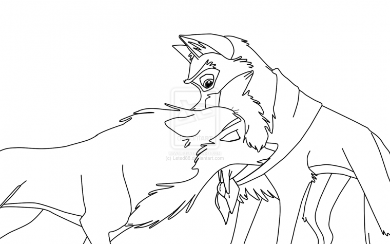 balto coloring pages