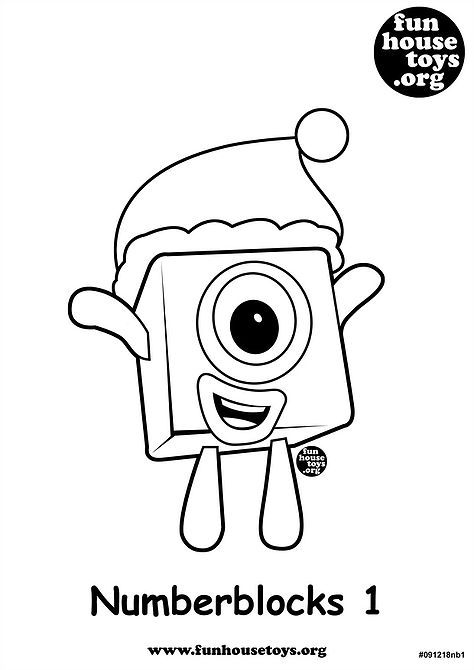 number block coloring page