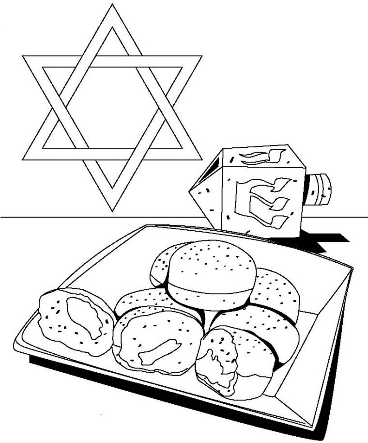 free hanukkah coloring pages