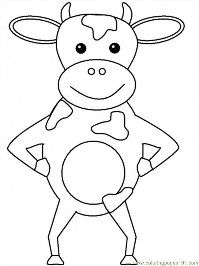 cow coloring pages free printable