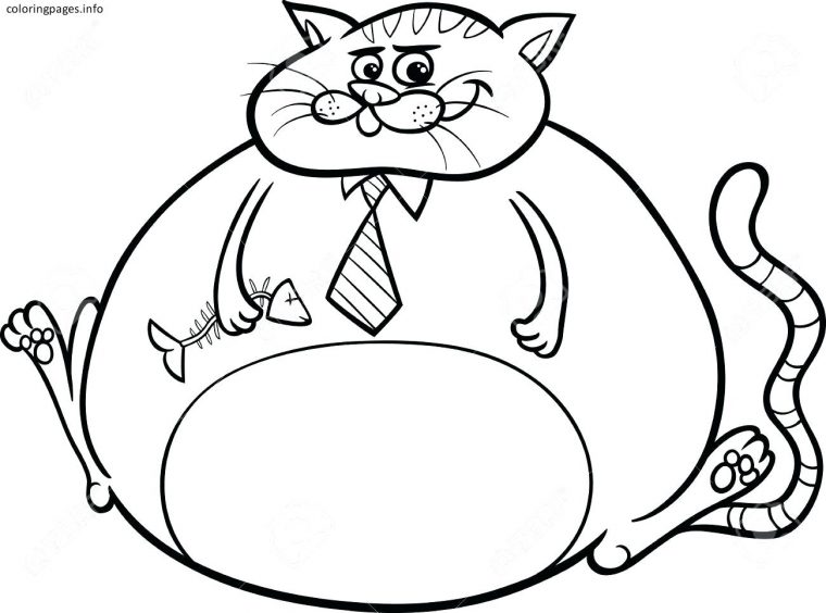 tabby cat coloring page