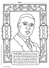 garret morgan coloring page