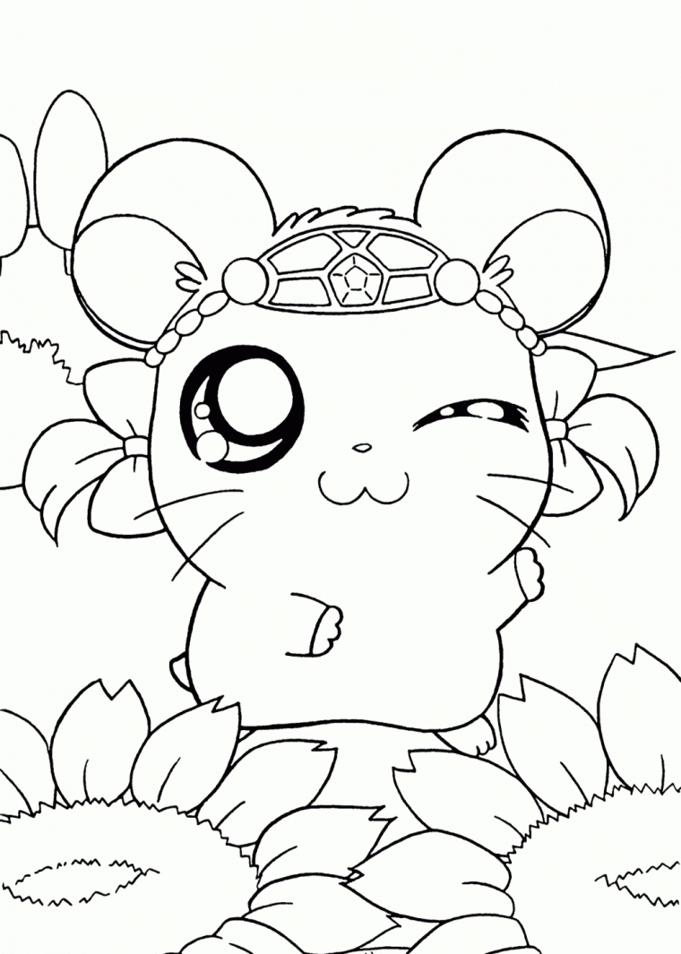 anime animals coloring pages