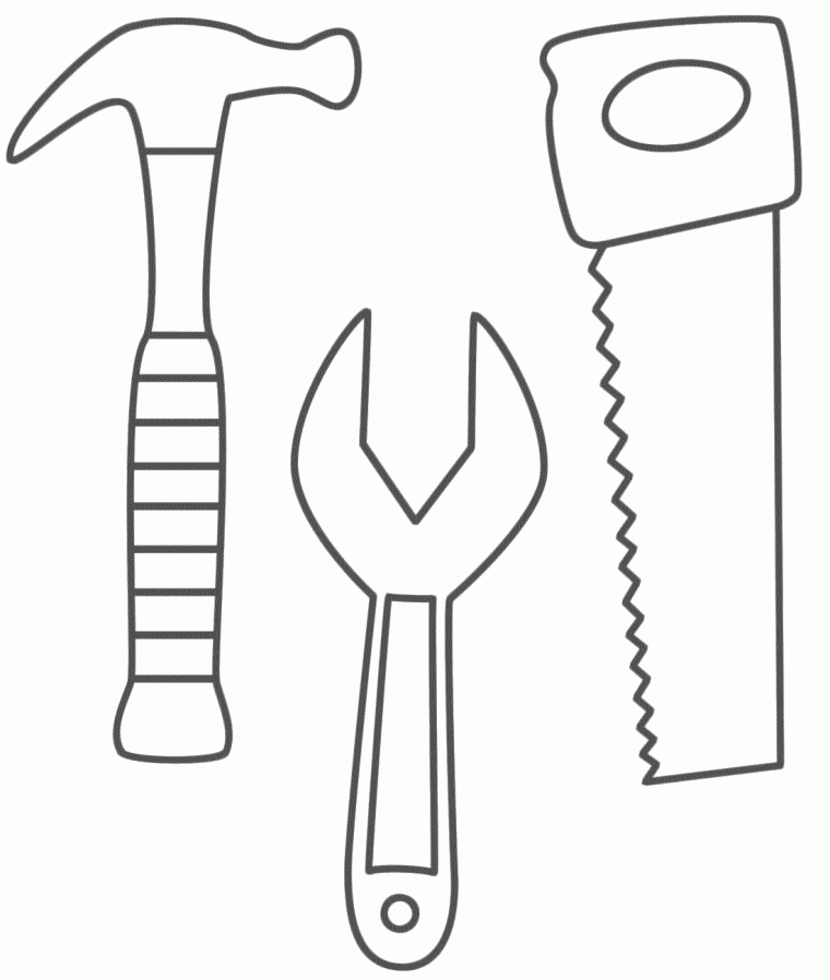 tools coloring page