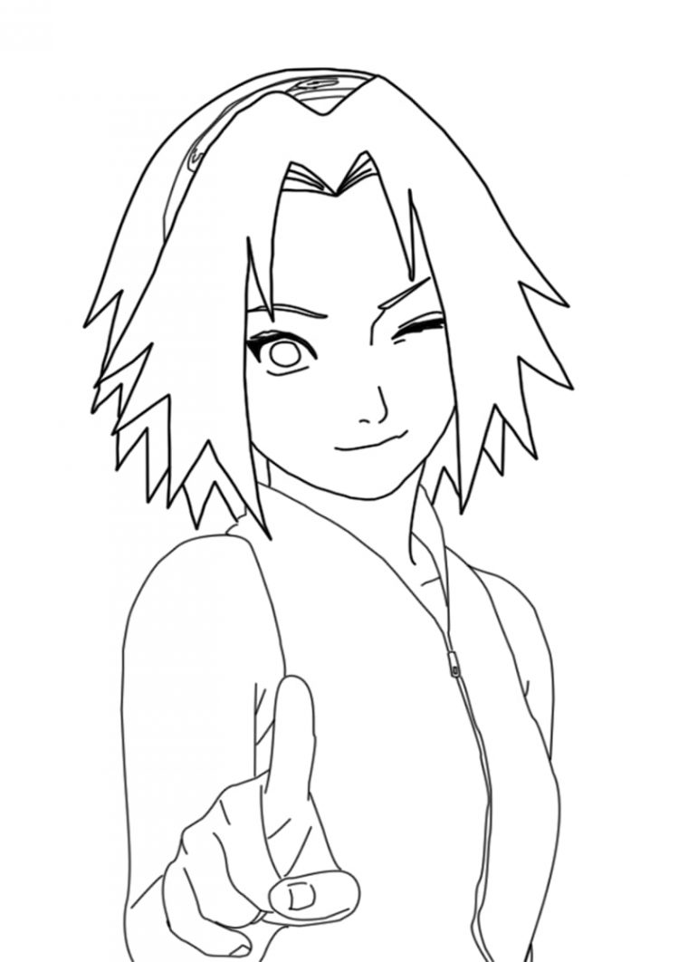 sakura naruto coloring pages