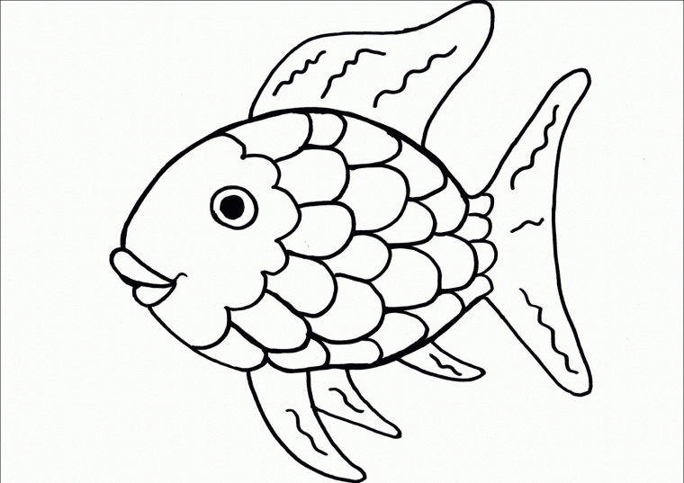 rainbow fish coloring pages