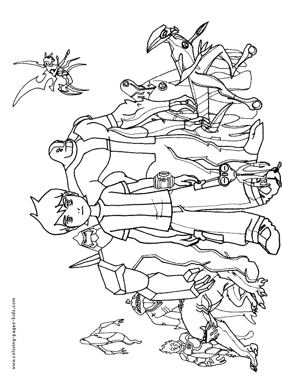 ben 10 printable coloring pages