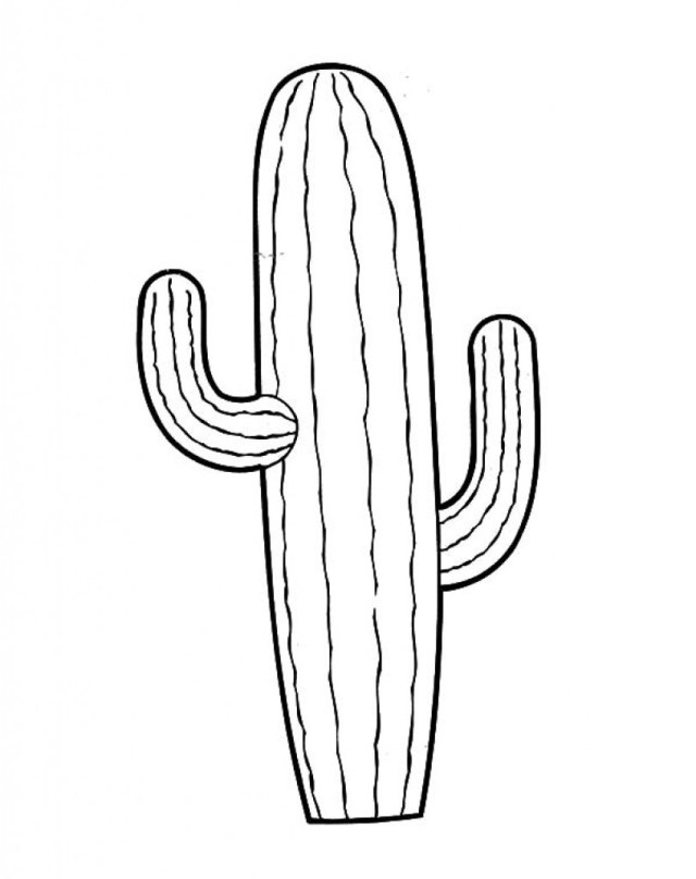 printable cactus coloring pages