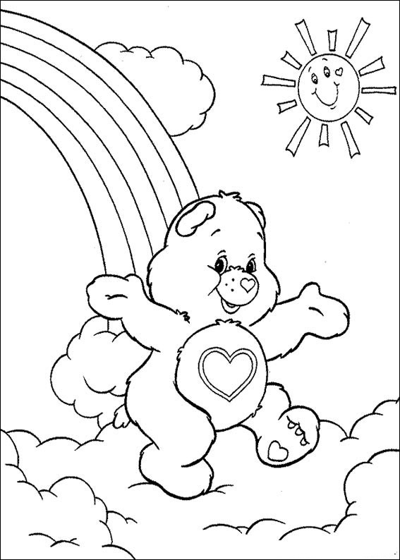 free care bear coloring pages