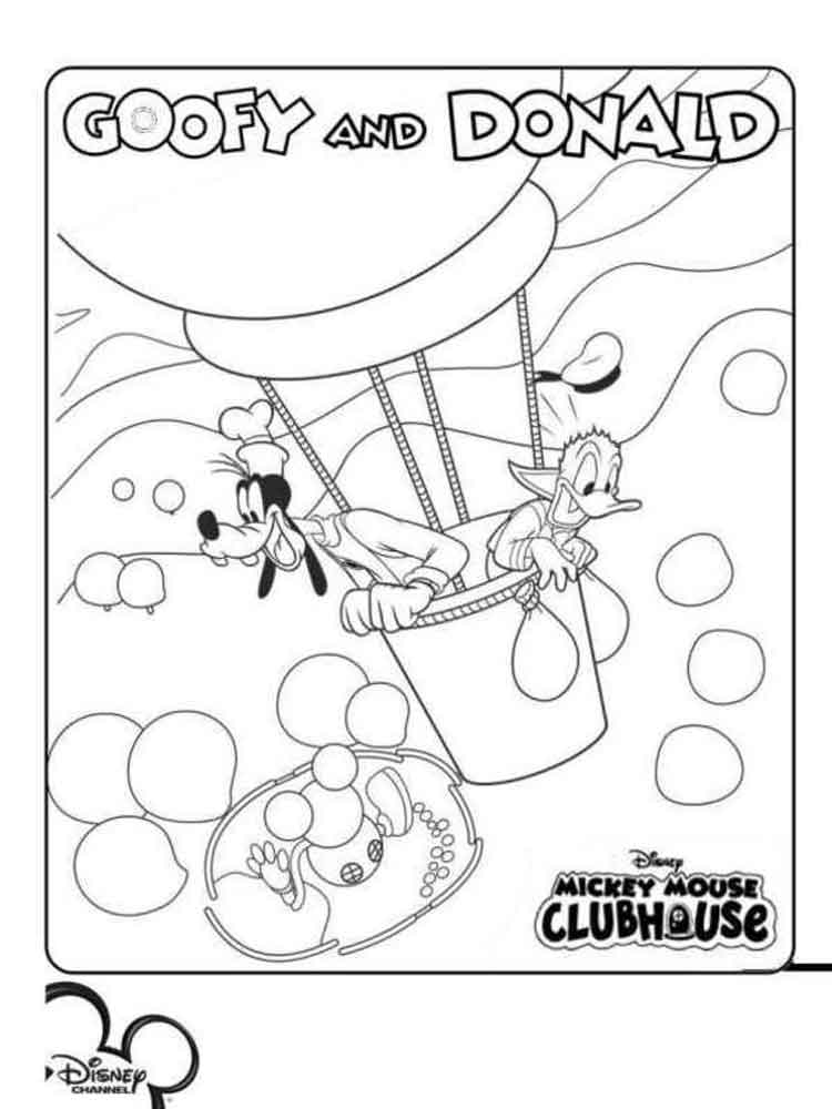 mickey mouse club house coloring page