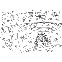 galaxy coloring pages for adults