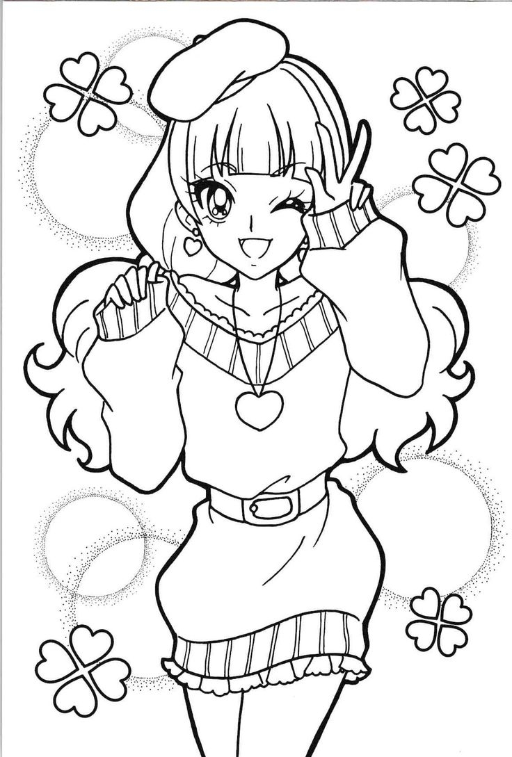 precure coloring pages