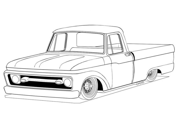 diesel truck dodge truck coloring pages