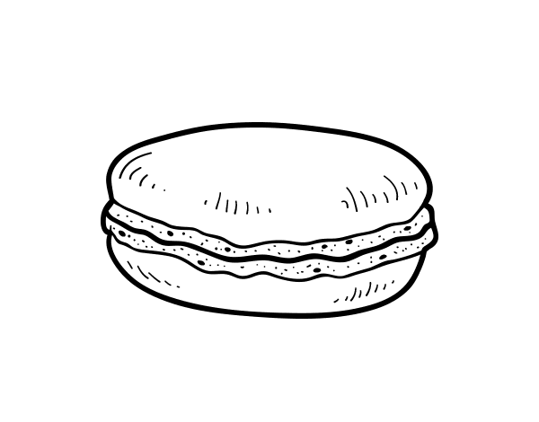 macaron coloring pages