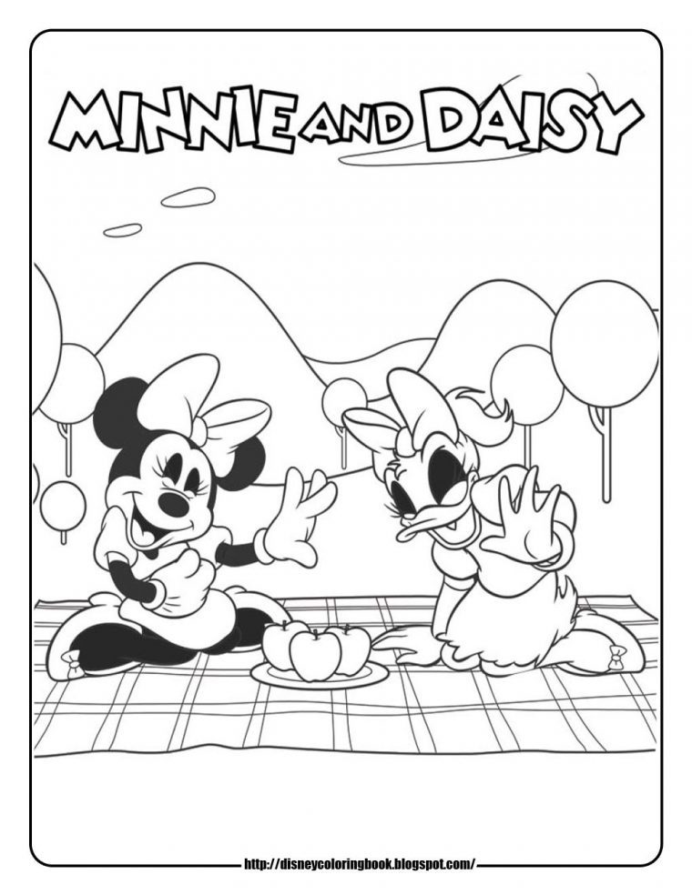 minnie and daisy coloring pages