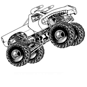 el toro loco monster truck coloring page