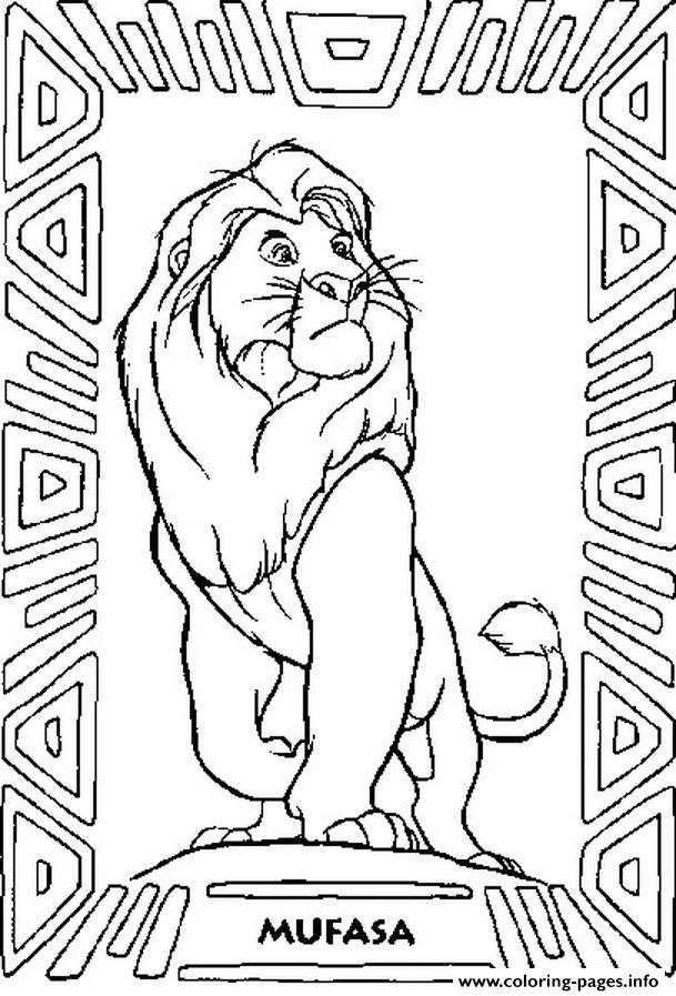 mufasa coloring pages