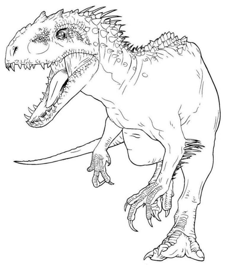 indominous rex coloring page