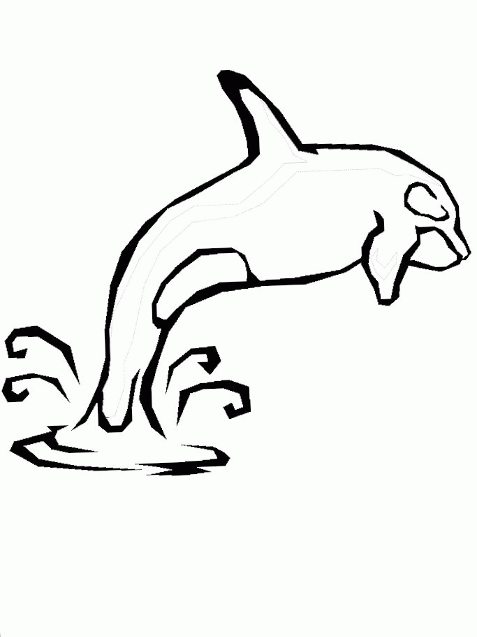 orca whale coloring page