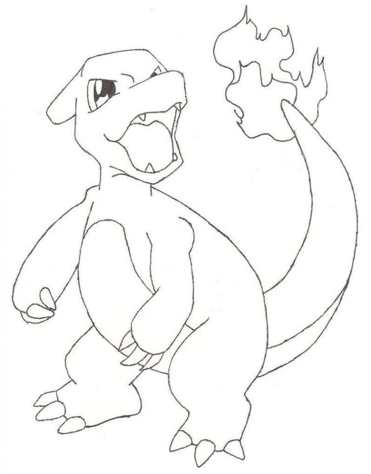 charmeleon pokemon coloring pages